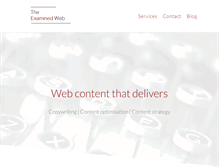 Tablet Screenshot of examinedweb.com